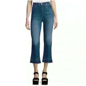 7 for All Mankind Women's Cropped Jo Wide leg flare jeans Size 26